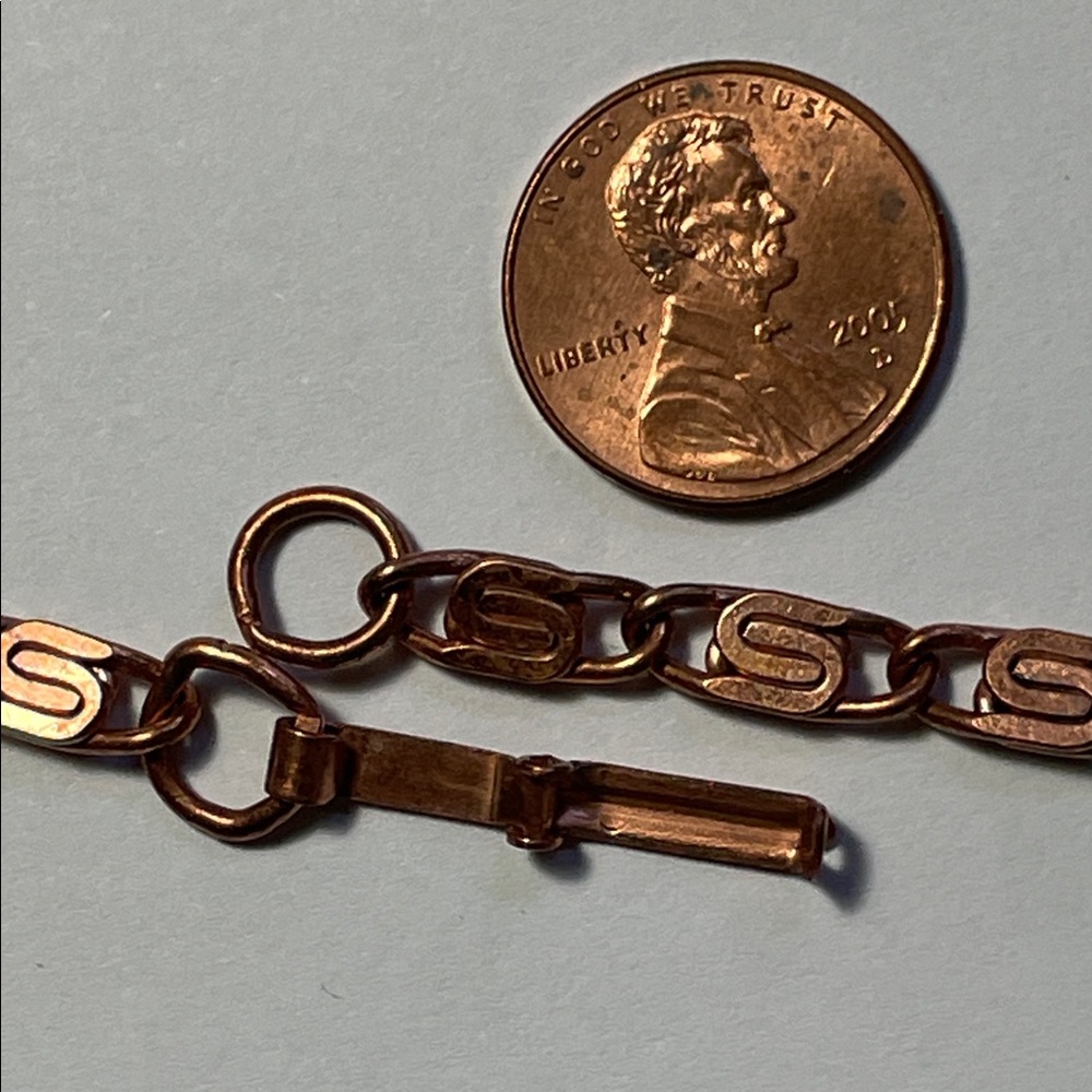 Solid Copper S Link 24” Chain Necklace - image 4